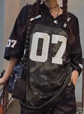 Downshoulder baseball camo jersey