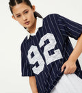 NAVY BASEBALL DOWNSHOULDER JERSEY